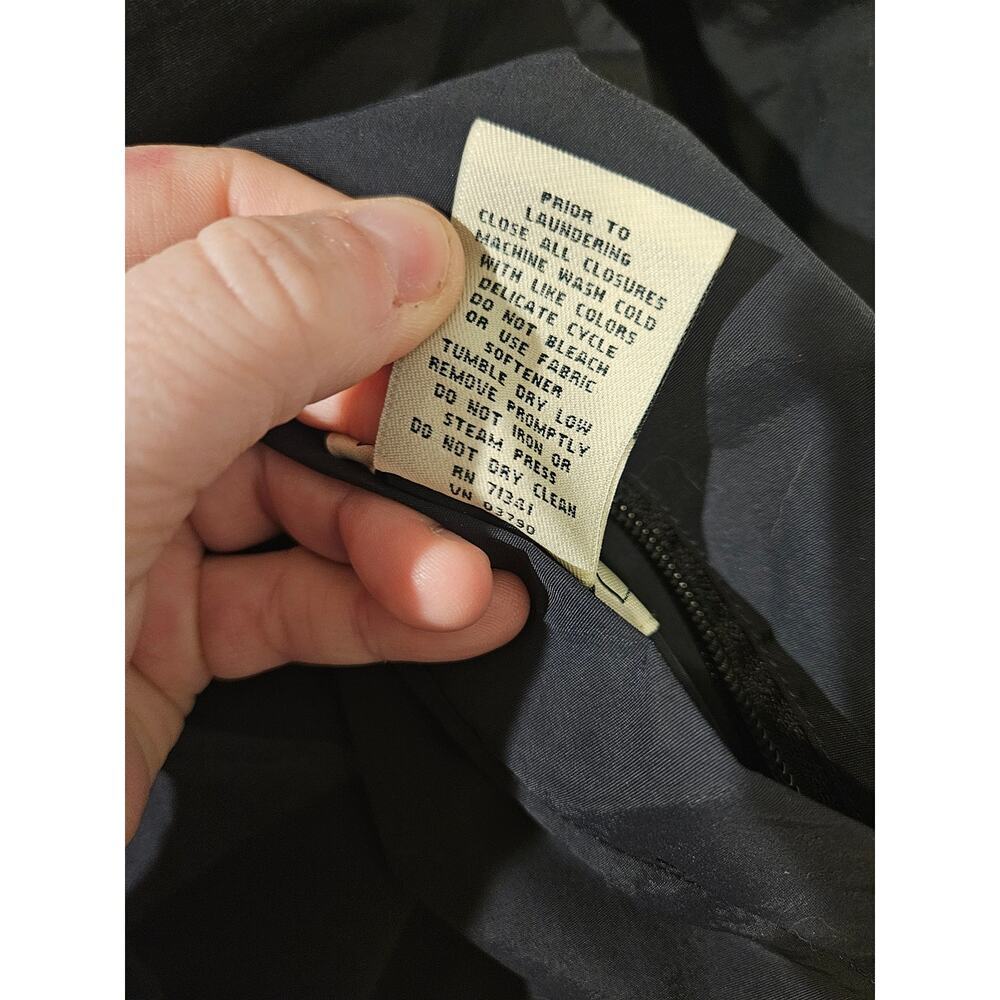 LL Bean Reversible Fleece Lined Coat Women Sze XL Regular 0XV65 Black Ski Jacket - Picture 5 of 8